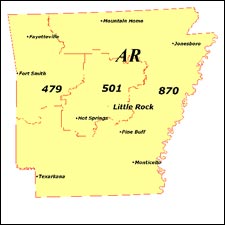 We have dial-up Internet numbers for the area codes in Arkansas: 479, 501, 870, 327