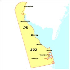 We have dial-up Internet numbers for the area codes in Delaware: 302