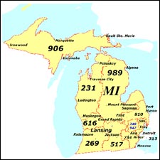 We have dial-up Internet numbers for the area codes in Michigan: 906, 989, 231, 248, 616, 269, 517, 586, 313, 734, 810