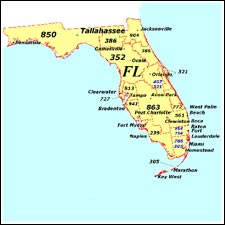We have dial-up Internet numbers for the 
area codes in Florida: 850, 386, 904, 352, 407, 321, 727, 941, 813, 863, 239, 305, 785, 754, 954, 561, 772, 786, 689, 448, 656, 728, 324, 645