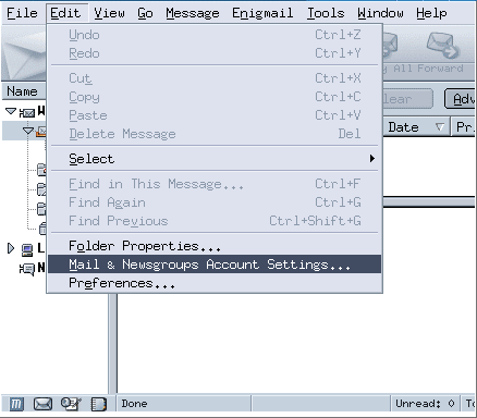 Setting Up Mozilla Email For Linux - Mail and newsgroup account settings