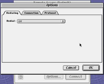 Mac OS 8/9 Dial-Up Internet Setup - Options