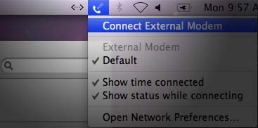 Mac OS 10 Dial-Up Internet Setup - Connect to Extenal Modem