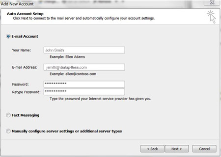 Microsoft Outlook 2010 - Account Setup