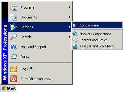 Access the Control Panel
